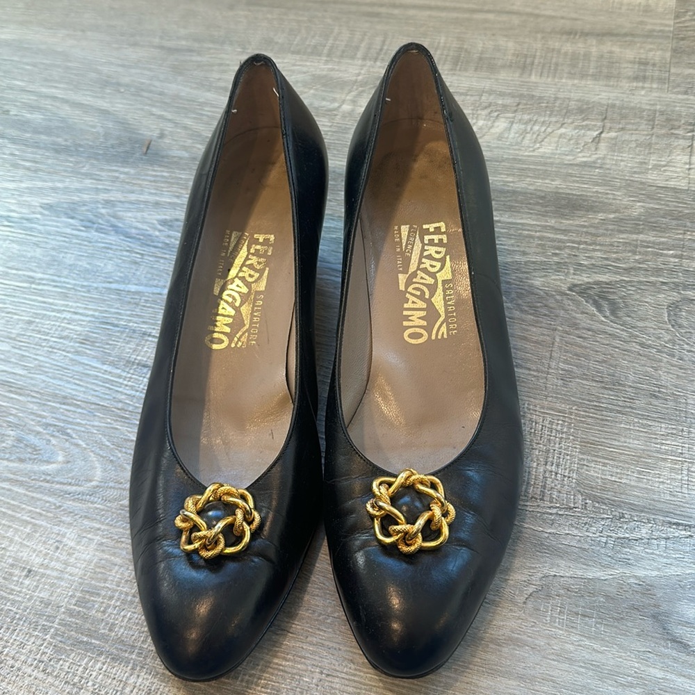 Salvatore Ferragamo Black Heels